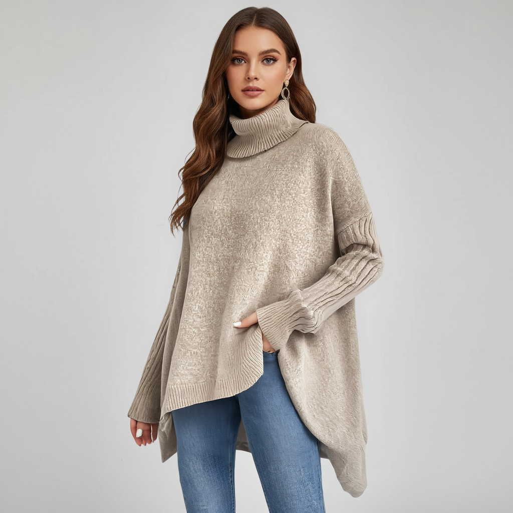 Pull col roulé en cachemire — vue 4