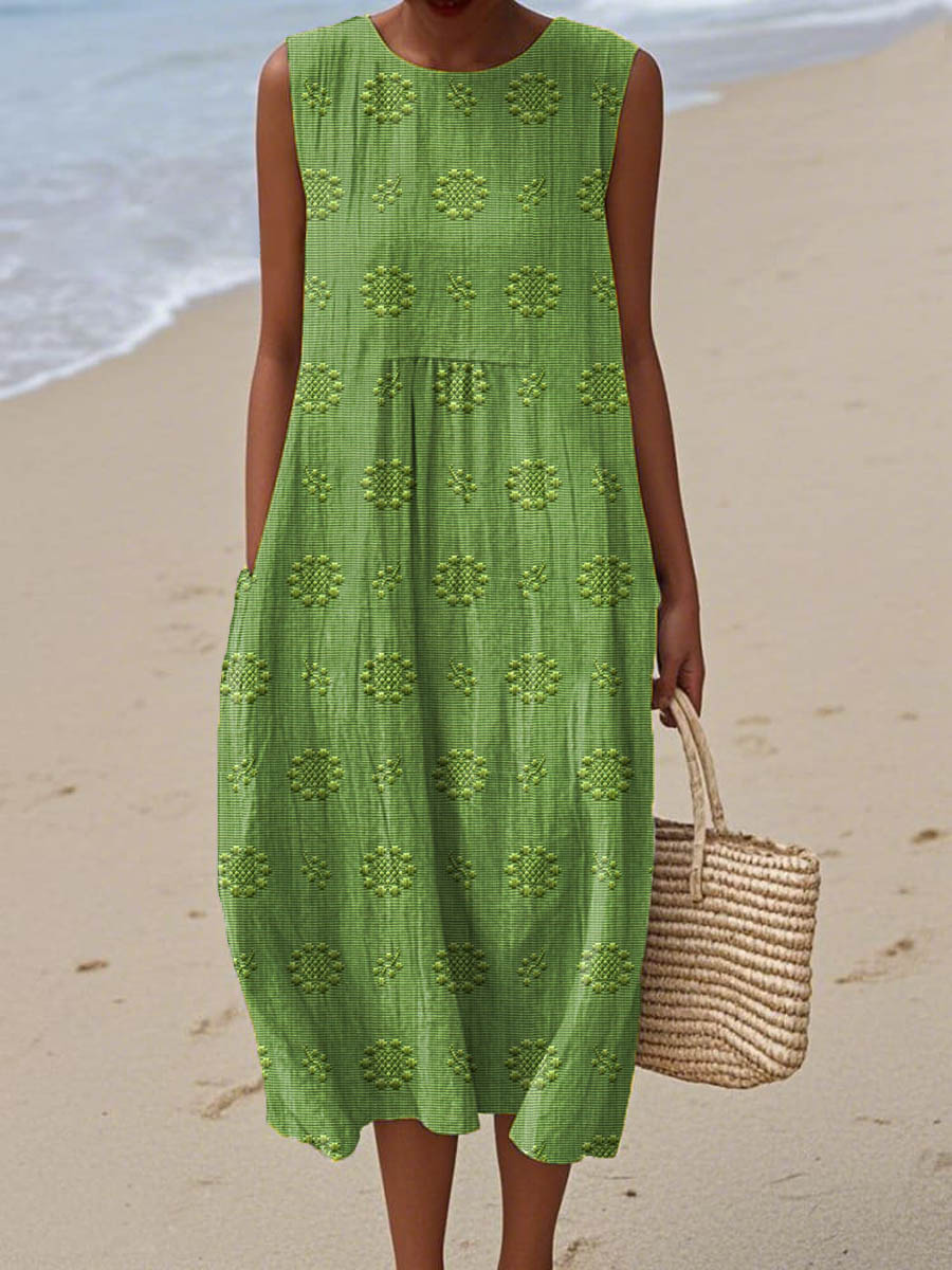 Robe Ivy en coton sans manches — vue 1