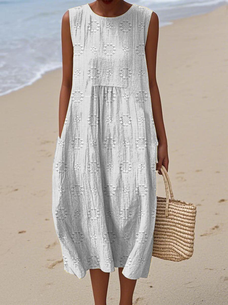 Robe Ivy en coton sans manches — vue 4