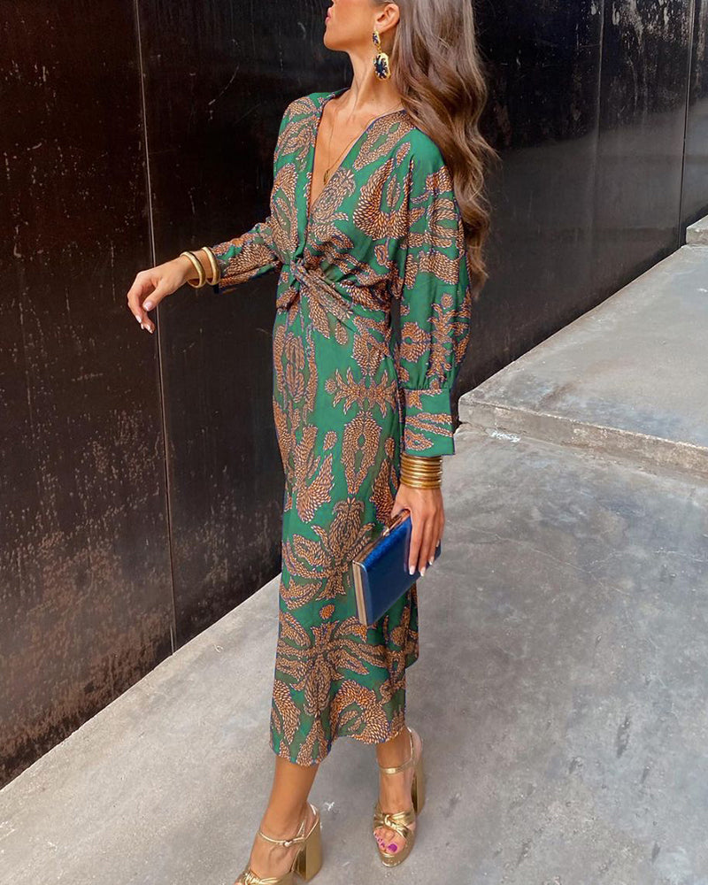 Robe maxi évasée Violet — vue 2