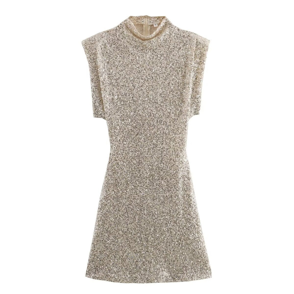 Robe mini à paillettes — vue 5