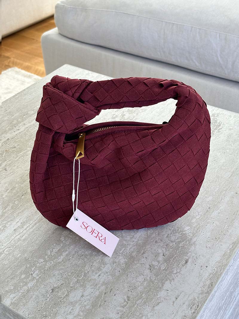 Sac tressé mini en daim — vue 20