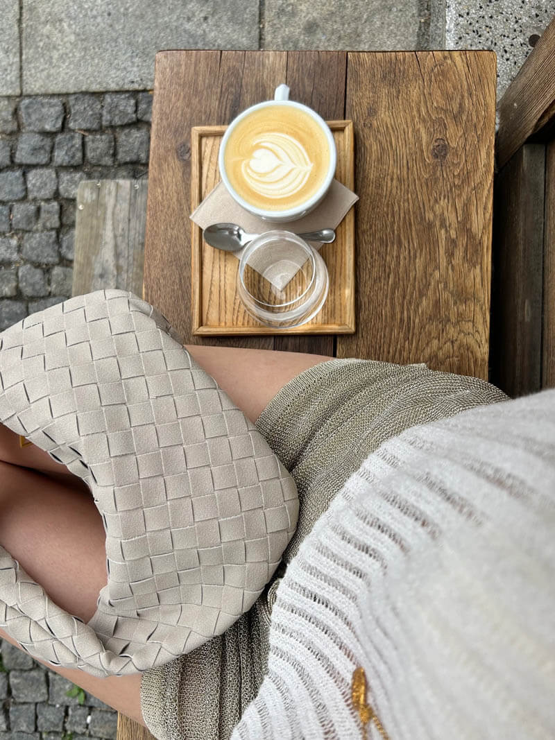 Sac tressé mini en daim — vue 25
