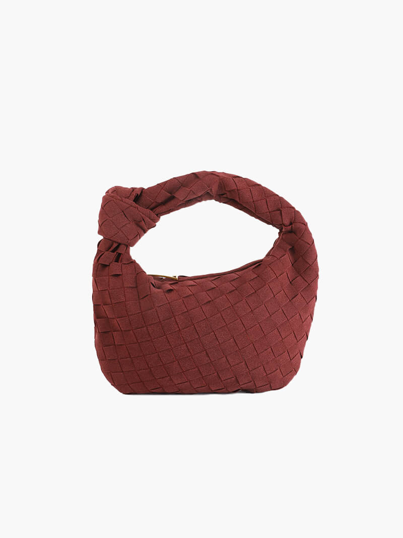 Sac tressé mini en daim — vue 3