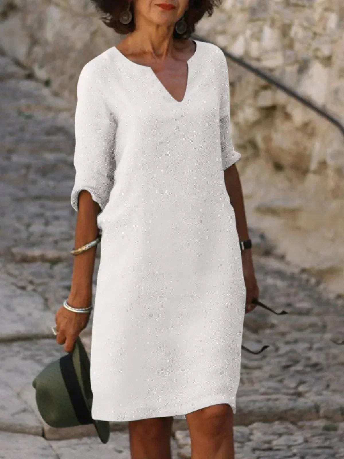 Robe décolleté en V