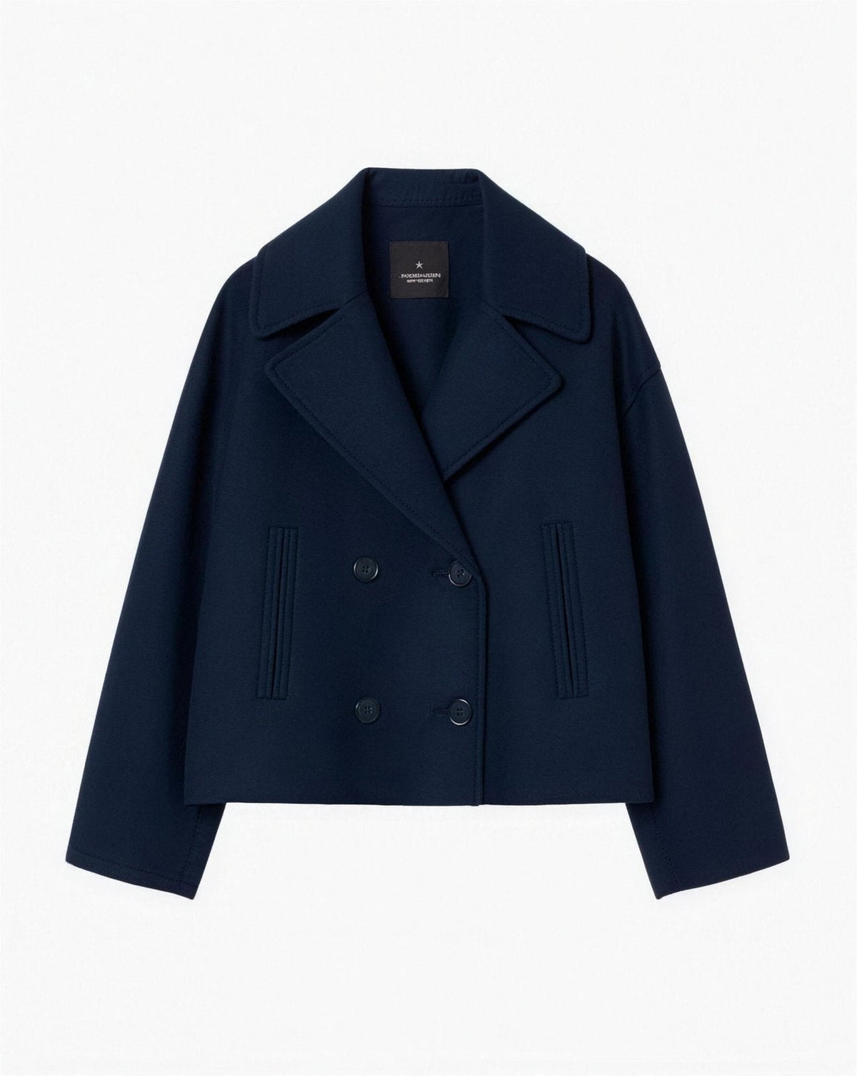 Veste Femme Courte en Coton à Double Boutonnage | Chic & Moderne