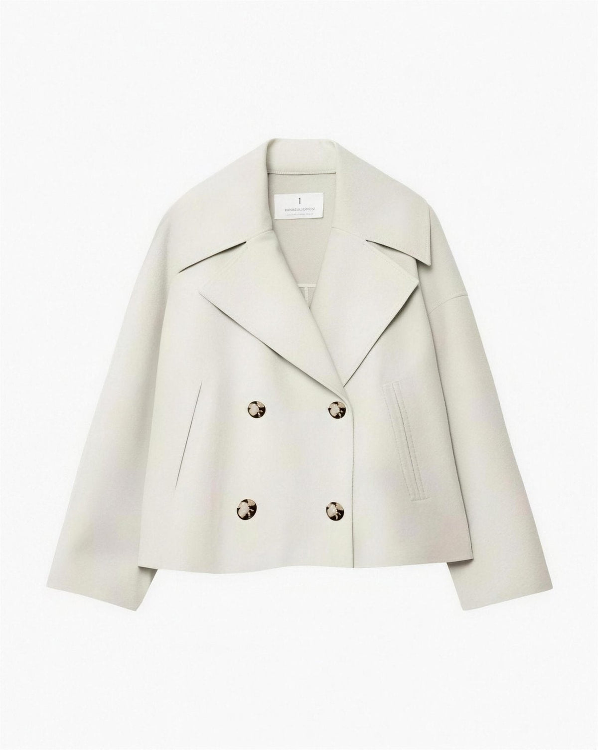 Veste Femme Courte en Coton à Double Boutonnage | Chic & Moderne