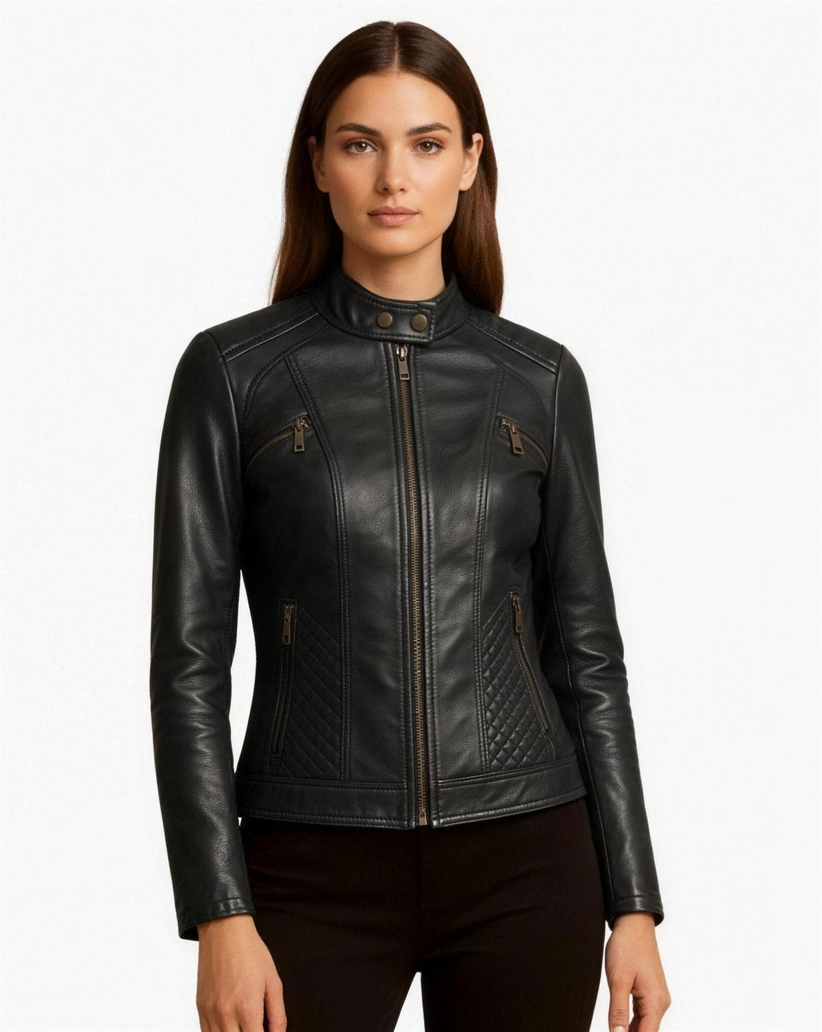 Veste Femme Cuir – Style Motard Élégant & Moderne | Chic Automne Hiver
