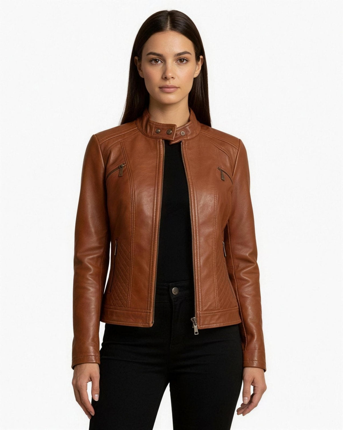 Veste Femme Cuir – Style Motard Élégant & Moderne | Chic Automne Hiver