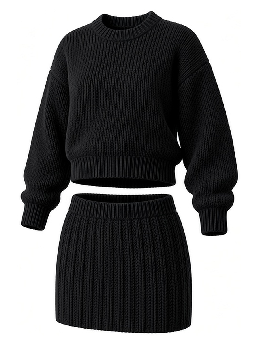 Violet set ghost mannequin — Noir