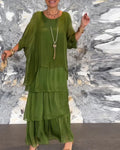 Robe Artistique Ample | Élégante & Confortable | Design Fluide et Chic